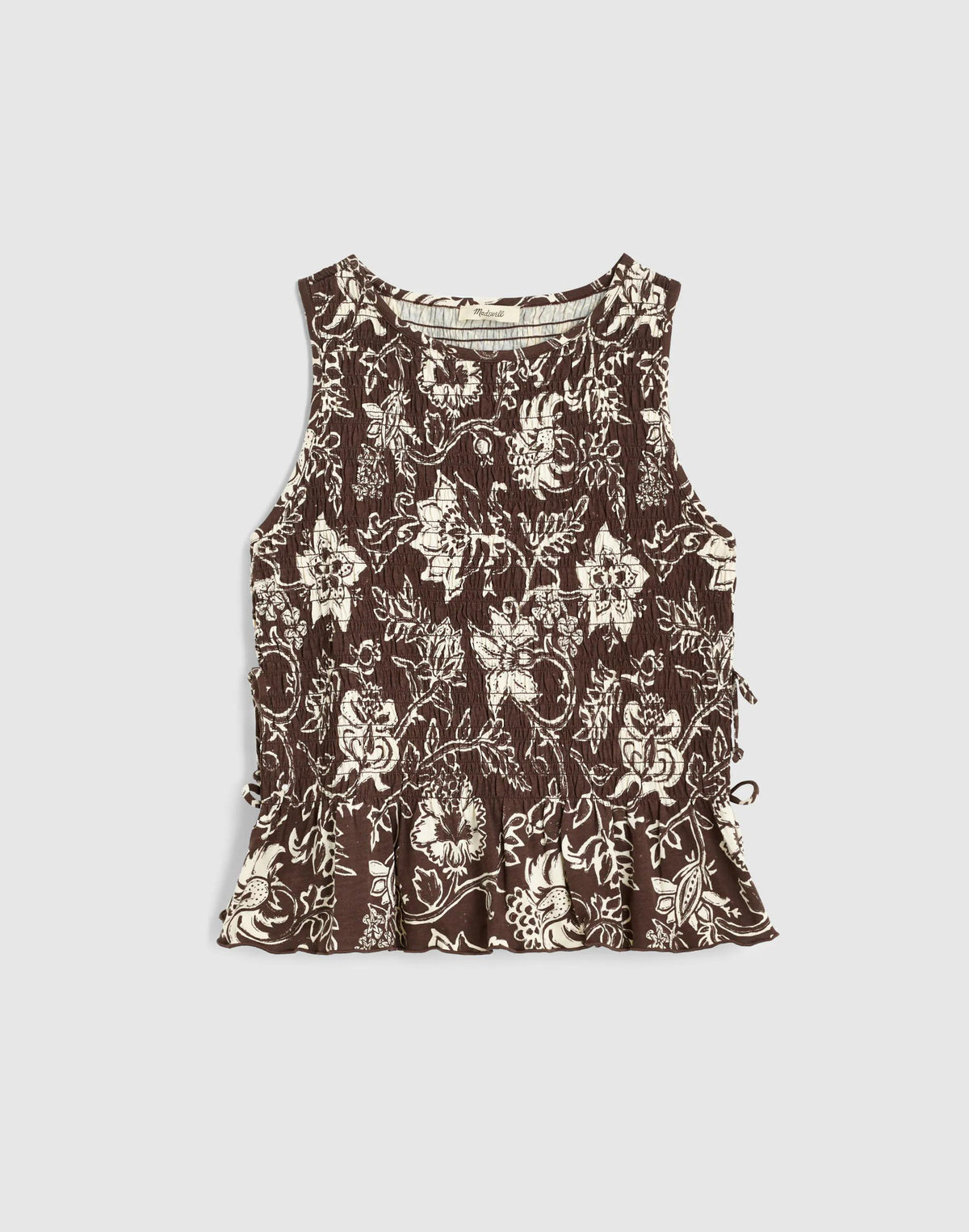 Side-Tie Smocked Tank