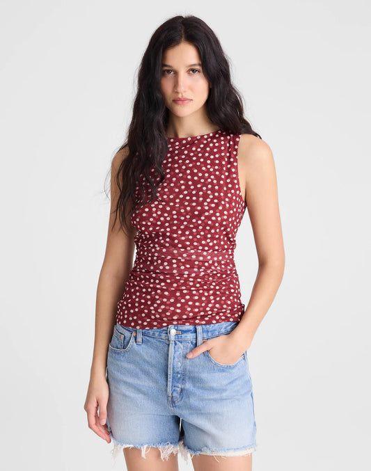 Cinched Double-Layered Mesh Top