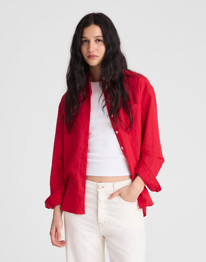 The Easy Shirt in Linen Blend