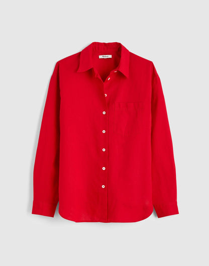 The Easy Shirt in Linen Blend