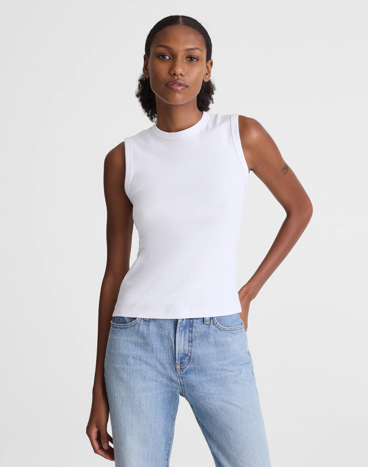 The '90s Shell Tank in Compact Cotton
