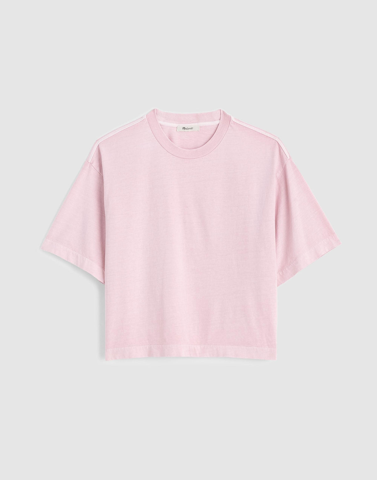 Madewell x Shopbop Boxy Crop Tee in Allday Jersey