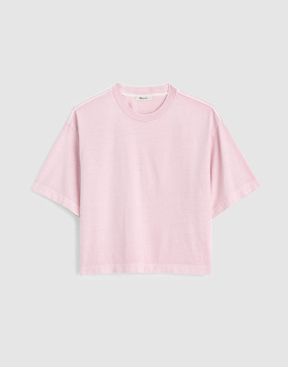 Madewell x Shopbop Boxy Crop Tee in Allday Jersey