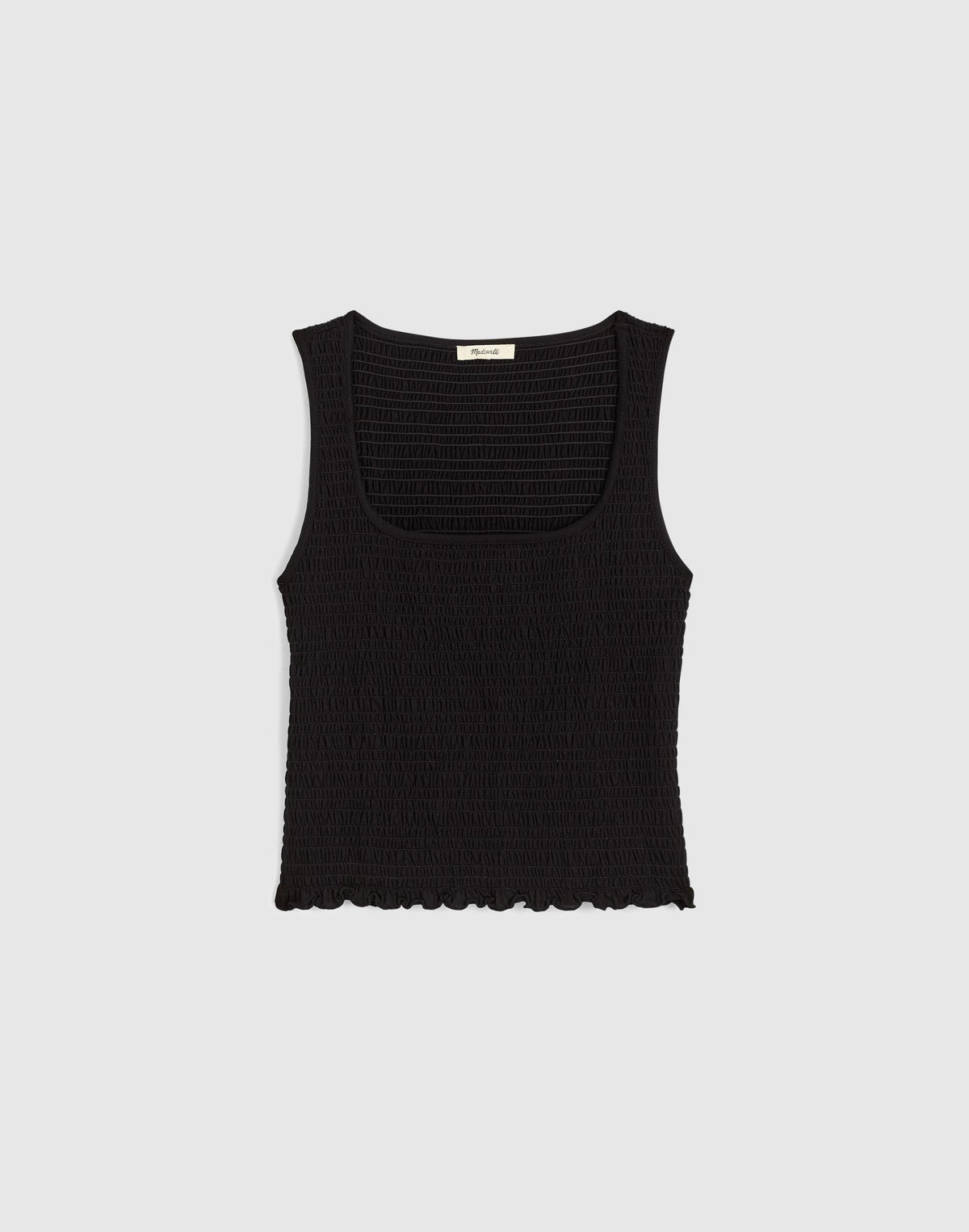 Smocked Scoopneck Tank