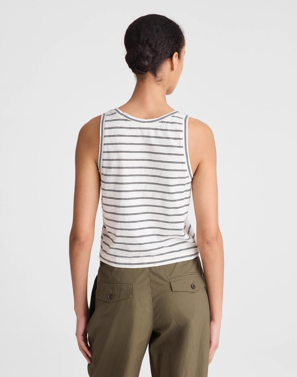 The Easy Crop Scoopneck Tank in Soft Slub