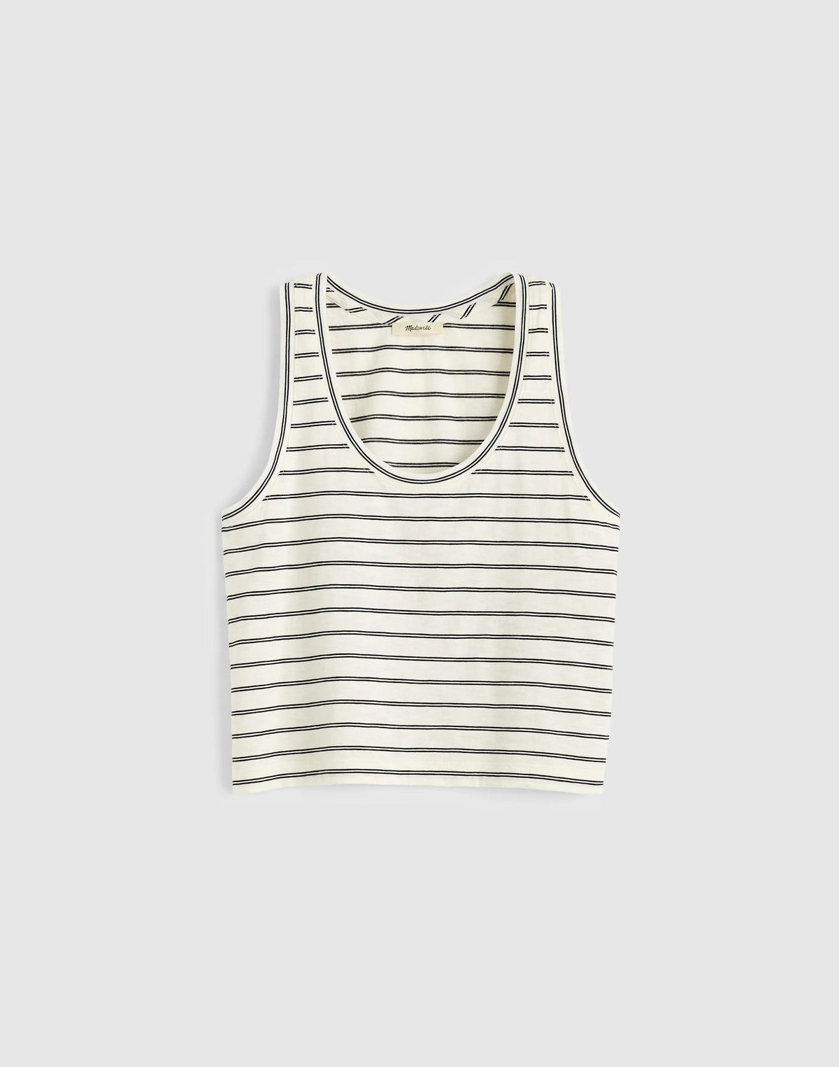 The Easy Crop Scoopneck Tank in Soft Slub