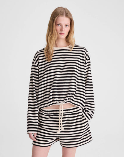 Tie-Waist Top in Terry