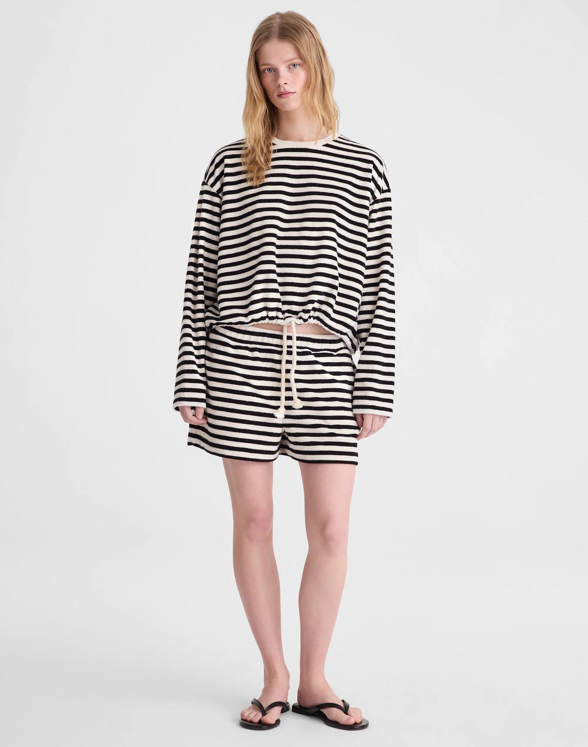 Tie-Waist Top in Terry