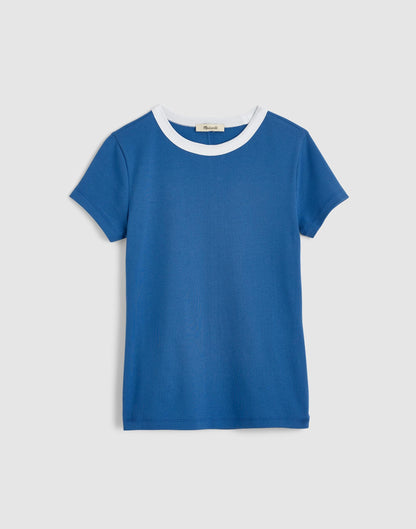 The '90s Crewneck Tee in Compact Cotton