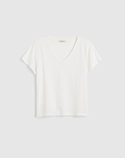 The Relaxed V-Neck Tee in Vintage Jersey
