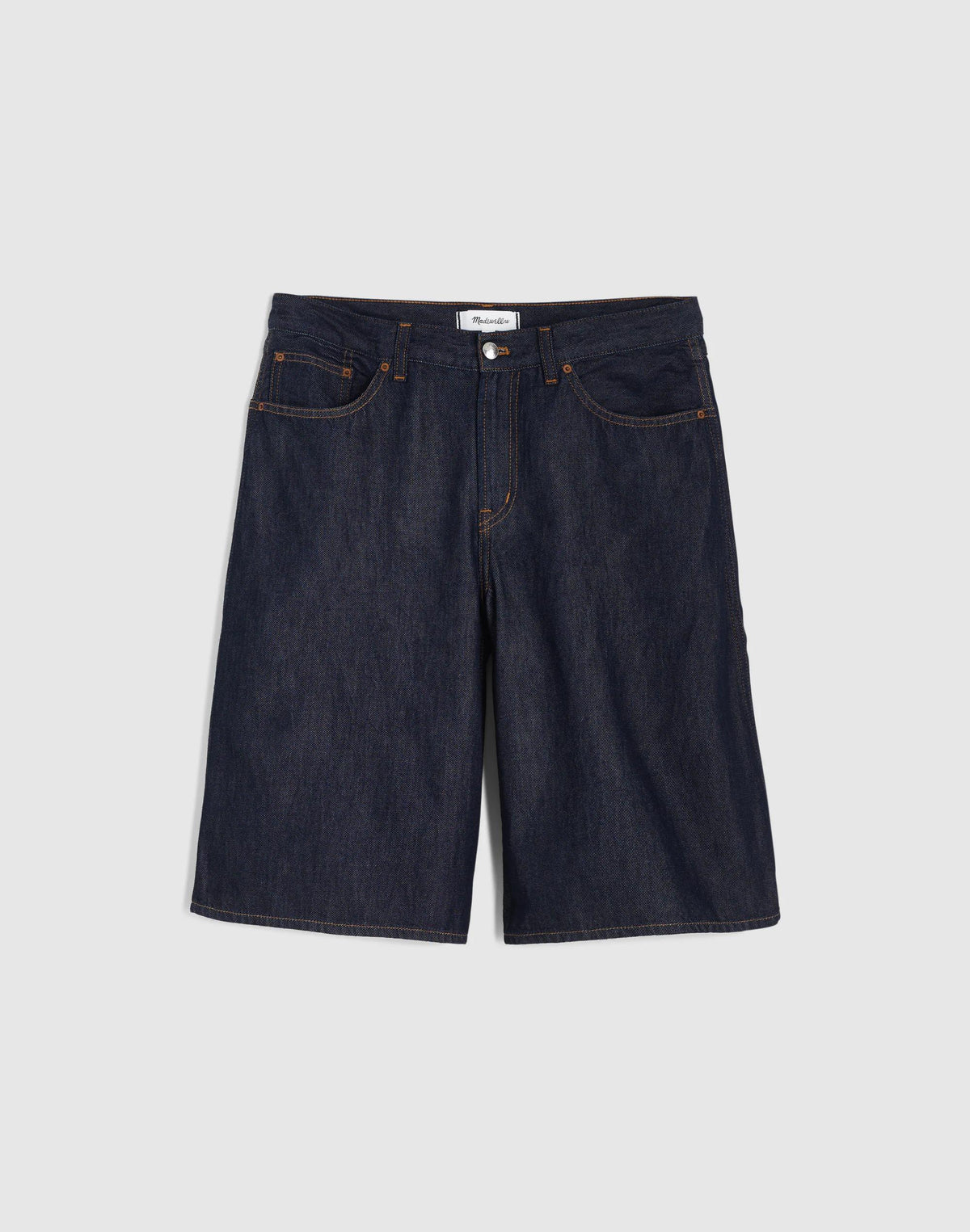 The V-Waist Bermuda Short in Airy Denim