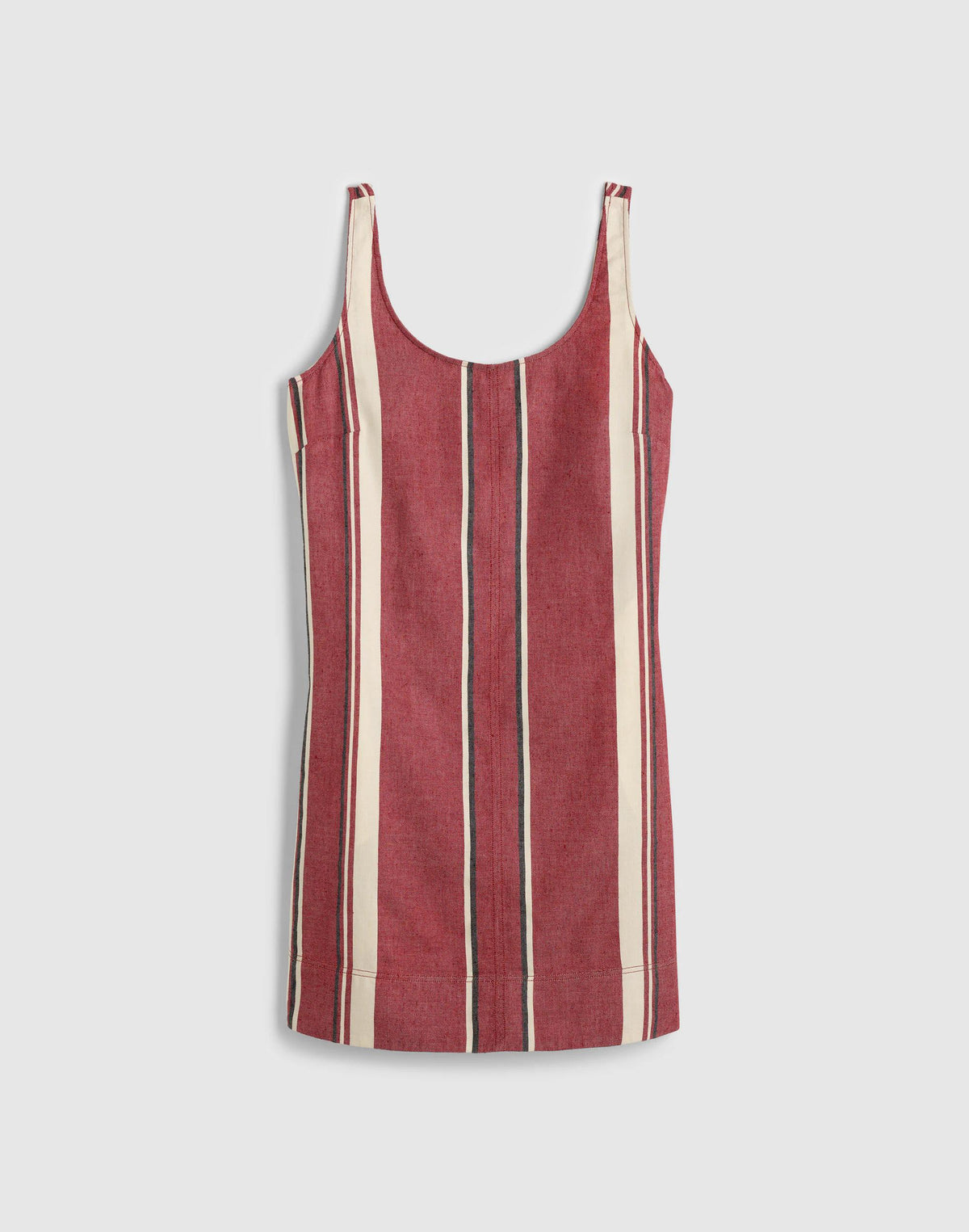 Scoopneck Mini Shift Dress in 100% Linen