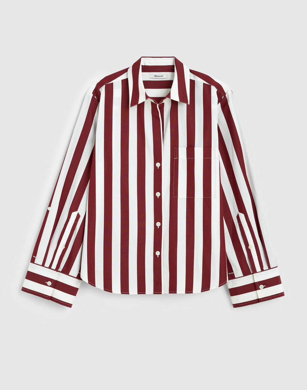 The Signature Y-Neck Shirt in Poplin