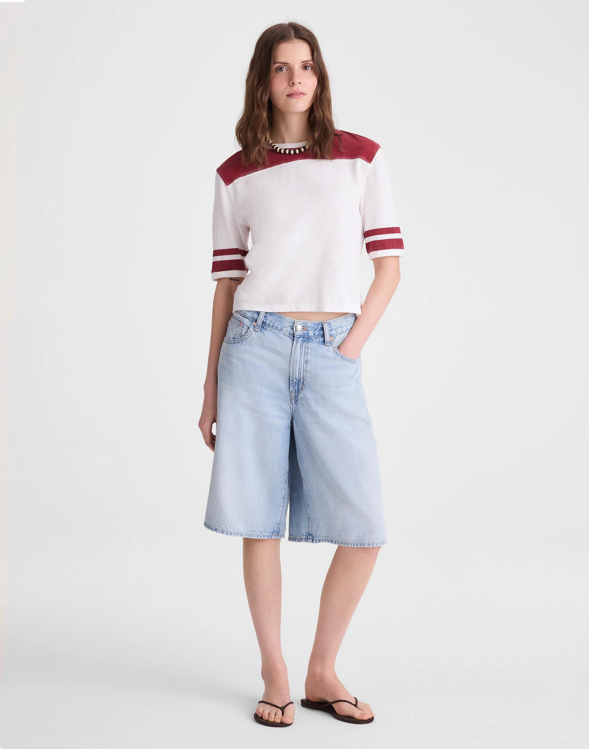 The Relaxed Varsity Tee in Vintage Jersey