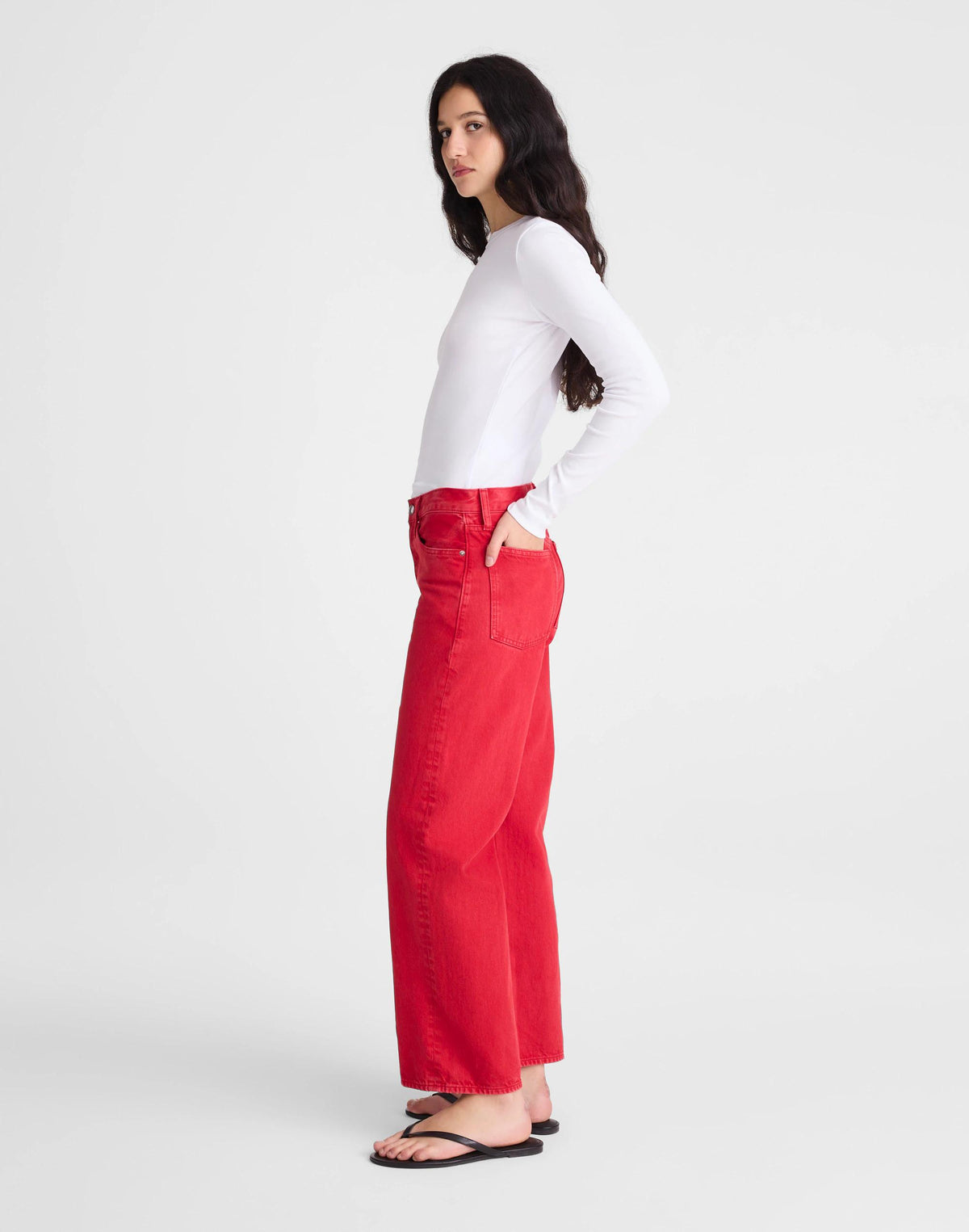 Low-Slung Baggy Crop Jean