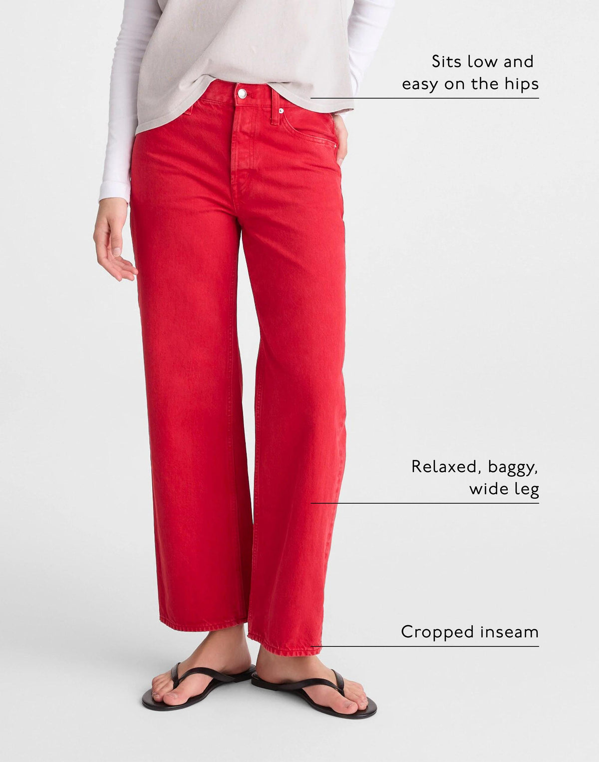 Low-Slung Baggy Crop Jean