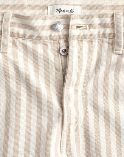 The Darted Barrel-Leg Jean in Airy Denim
