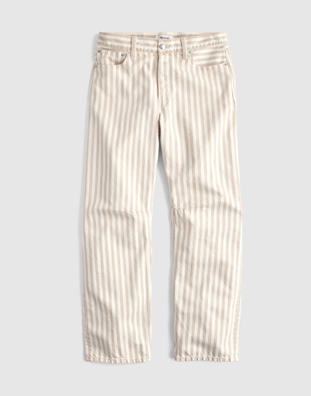 The Darted Barrel-Leg Jean in Airy Denim