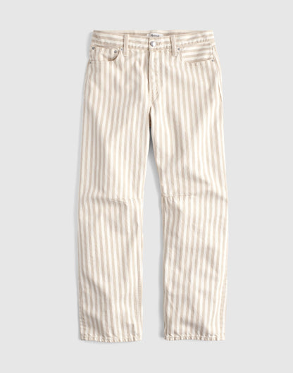 The Darted Barrel-Leg Jean in Airy Denim