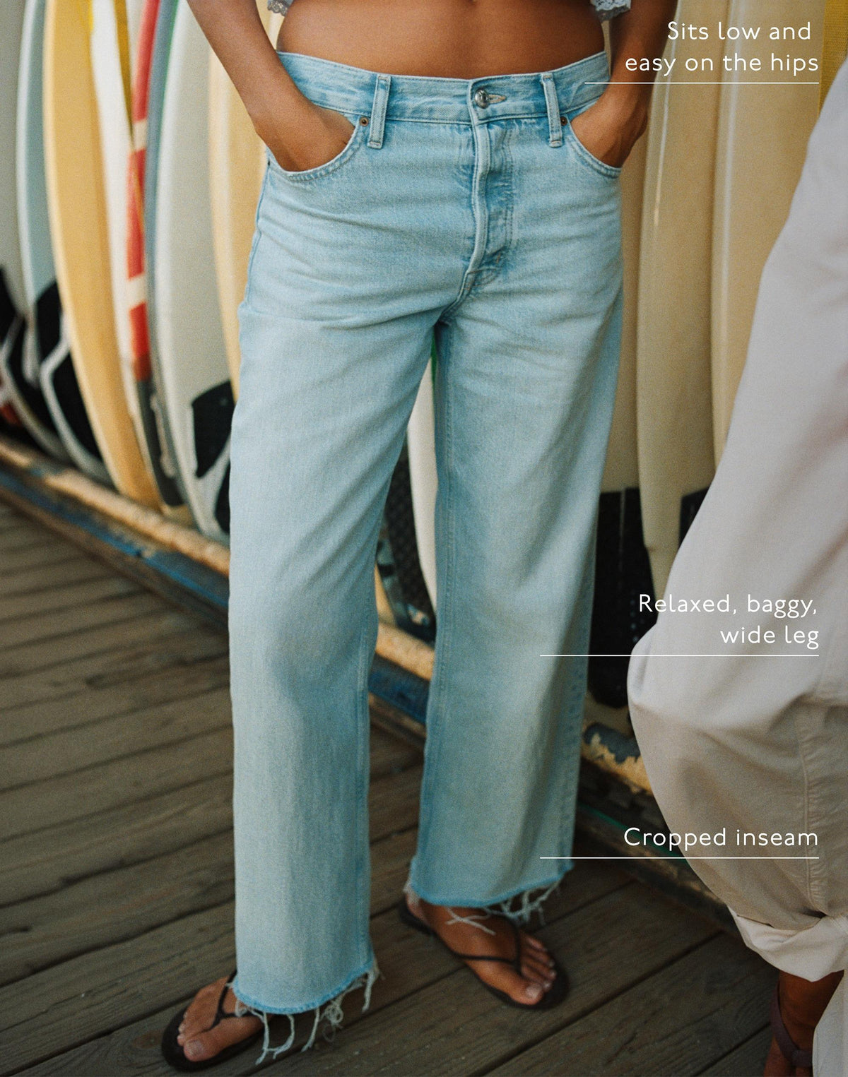 Low-Slung Baggy Crop Jean