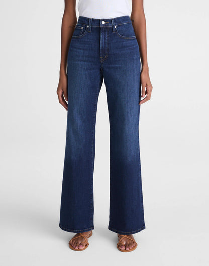The Wide-Leg Jean in Super Stretch Denim