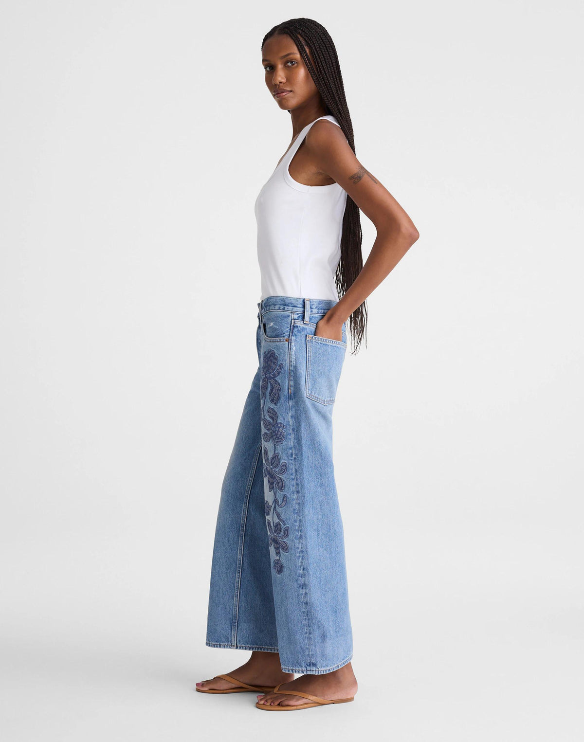 Low-Slung Baggy Crop Jean