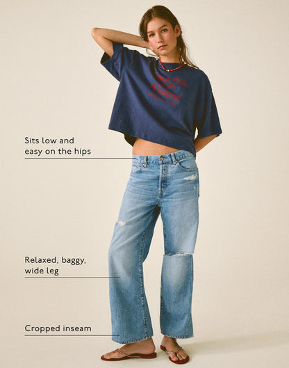 Low-Slung Baggy Crop Jean