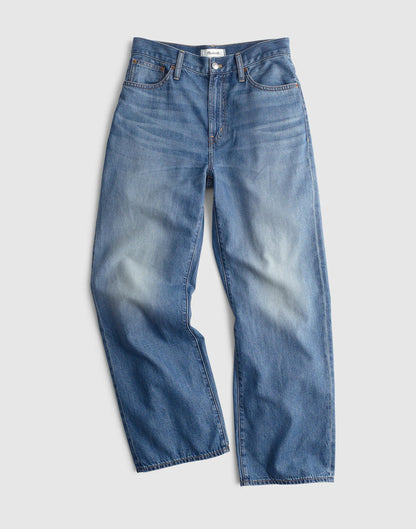 The Perfect Vintage Wide-Leg Crop Jean in Airy Denim
