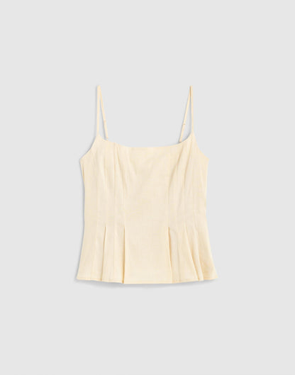 Darted Peplum Cami Top