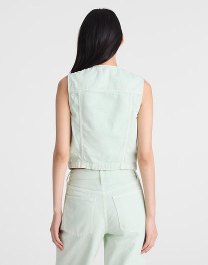 Madewell x Shopbop Airy Denim Crop Vest