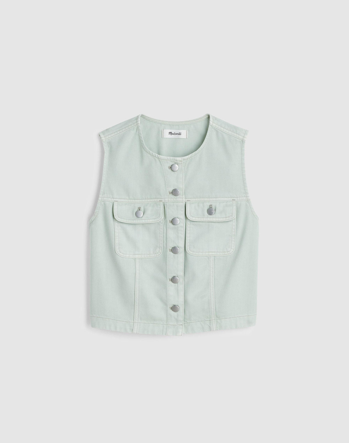 Madewell x Shopbop Airy Denim Crop Vest