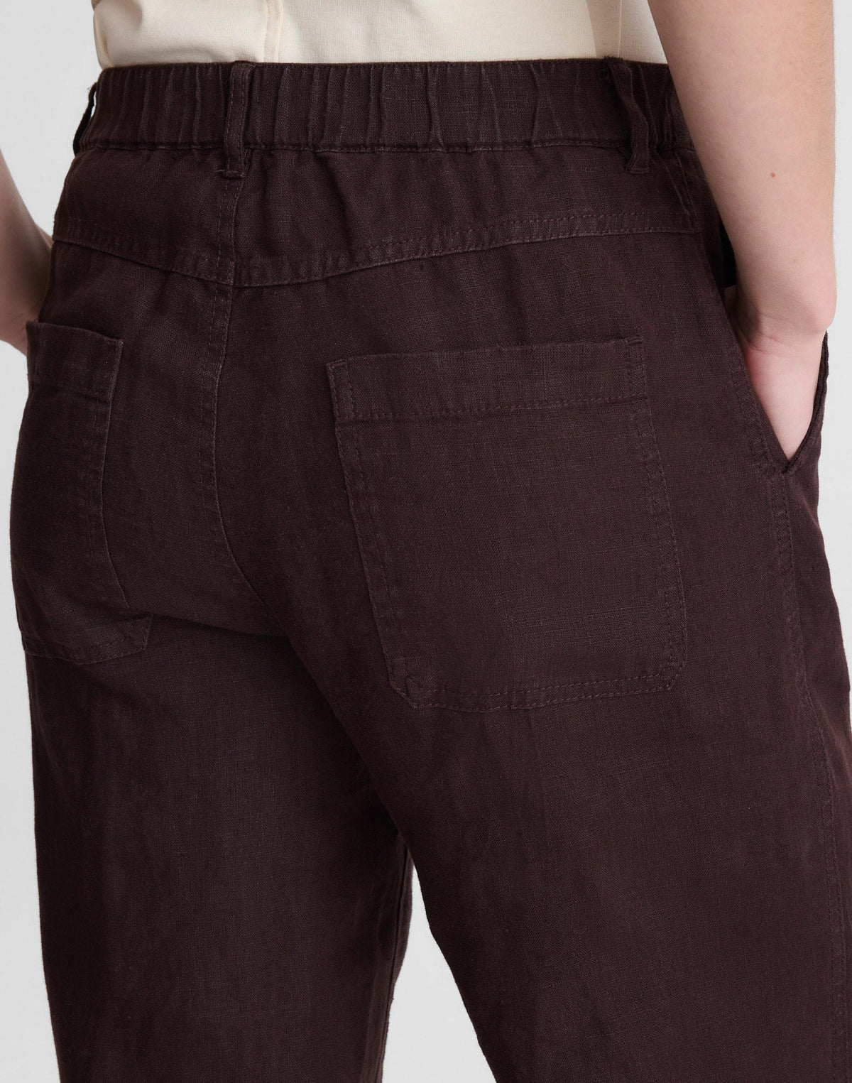 The Zoe Relaxed Straight Pant in 100% Linen