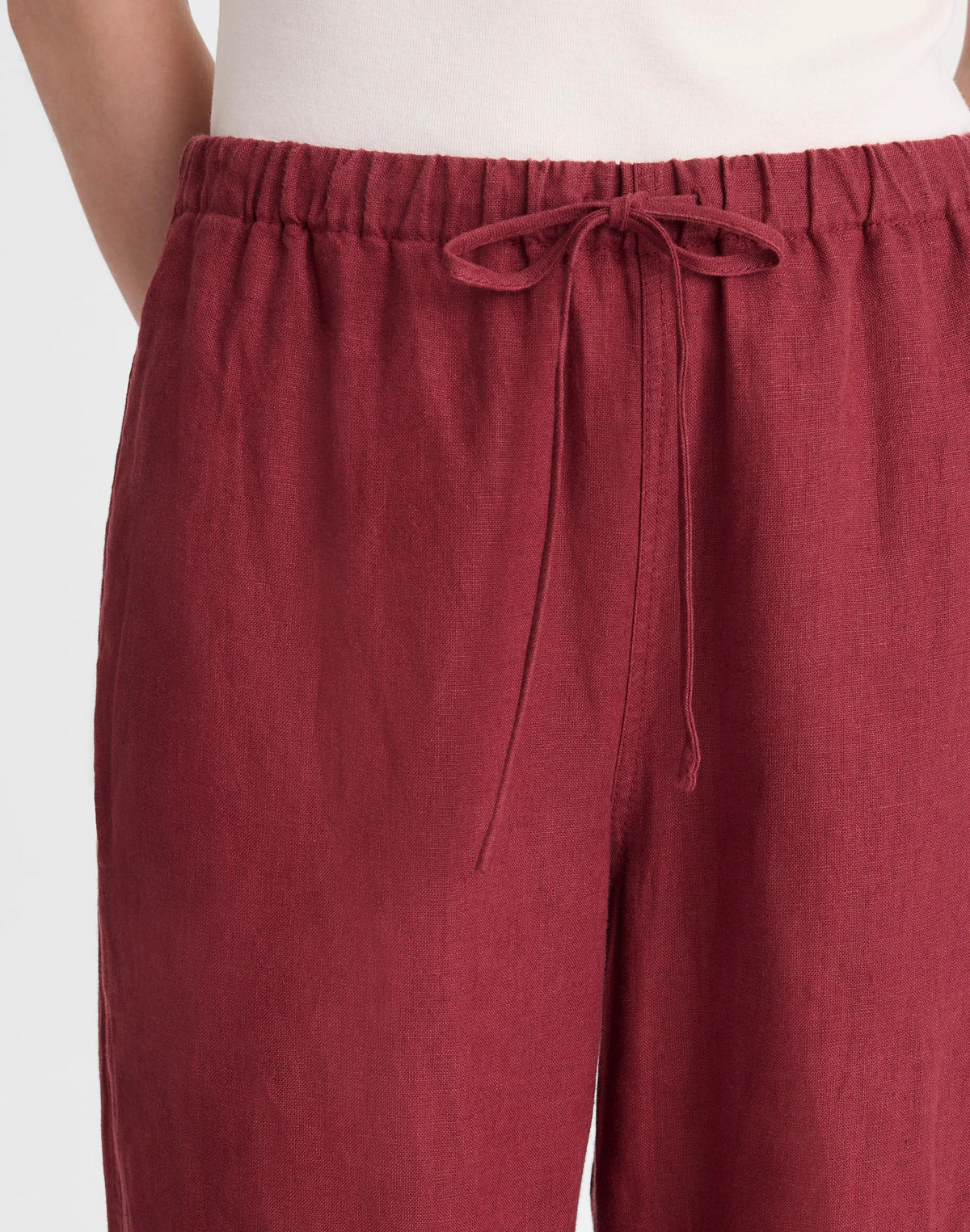 Pull-On Pants in 100% Linen