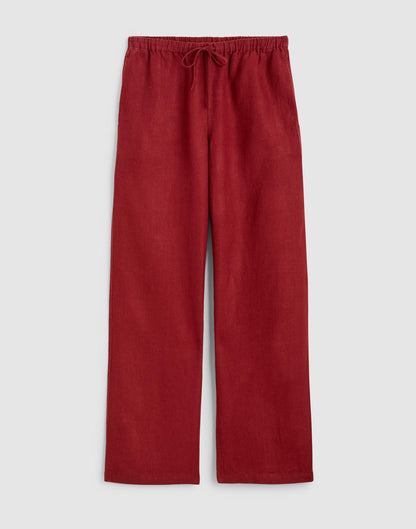 Pull-On Pants in 100% Linen