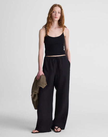 Pull-On Pants in 100% Linen