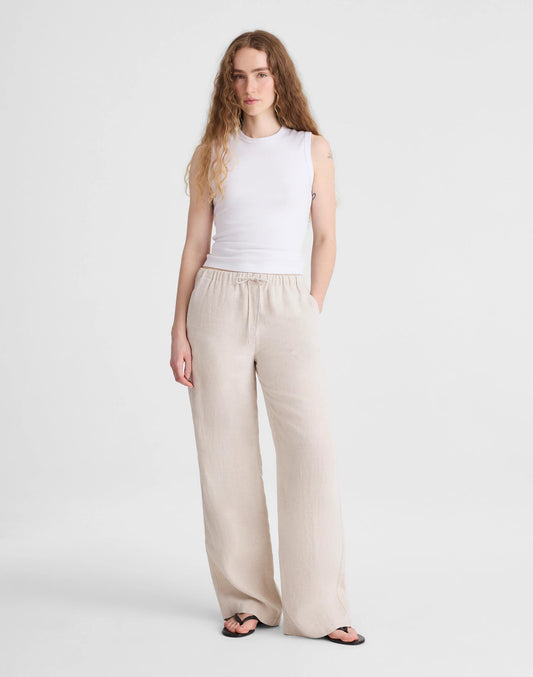Pull-On Pants in 100% Linen
