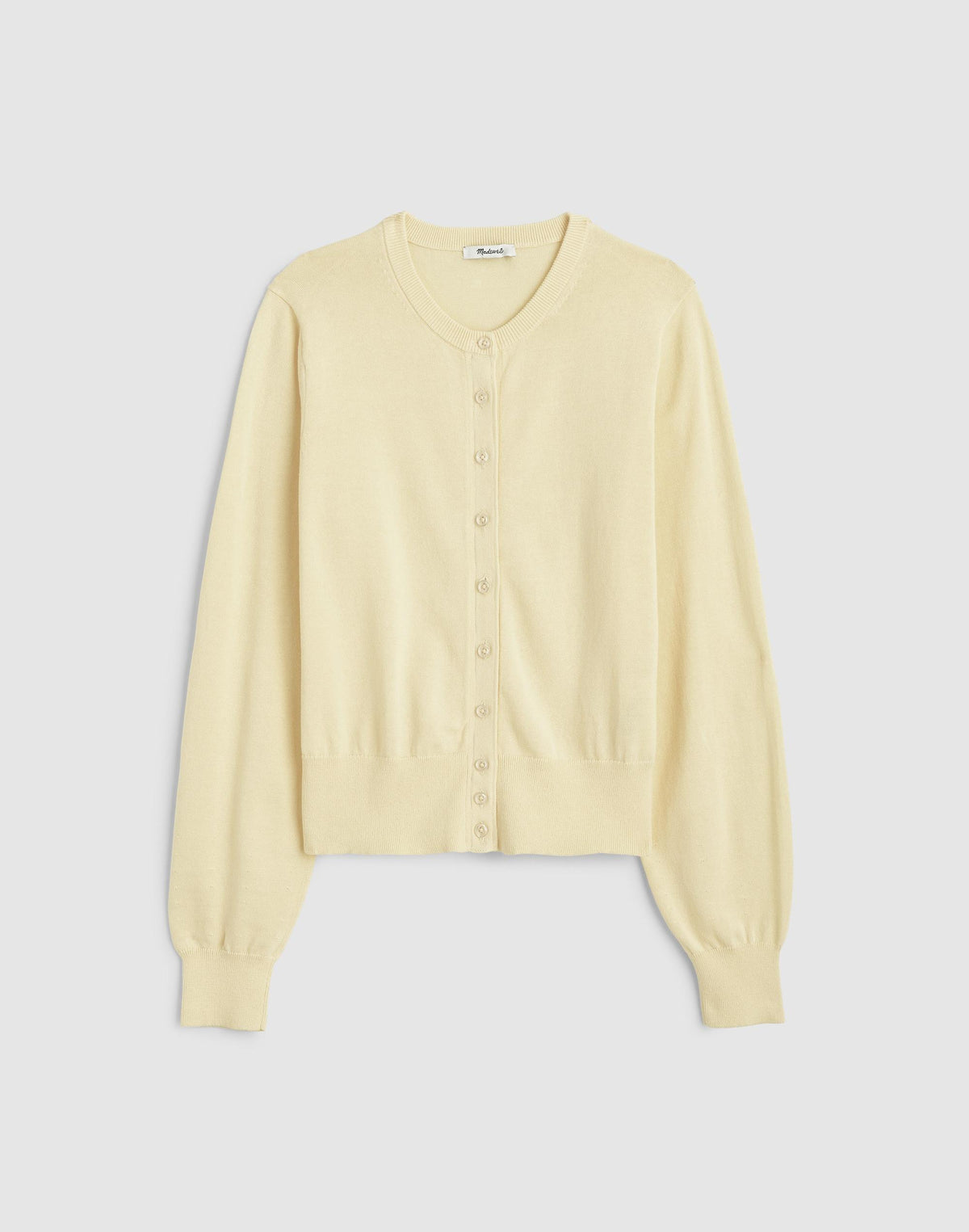 Button-Front Cardigan in 100% Cotton