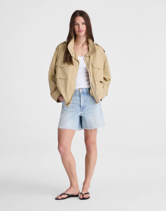 Field Jacket in Washed Poplin