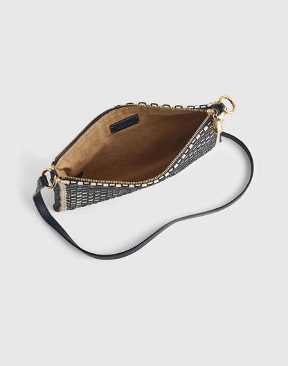 The Signature Woven Crossbody Pouch