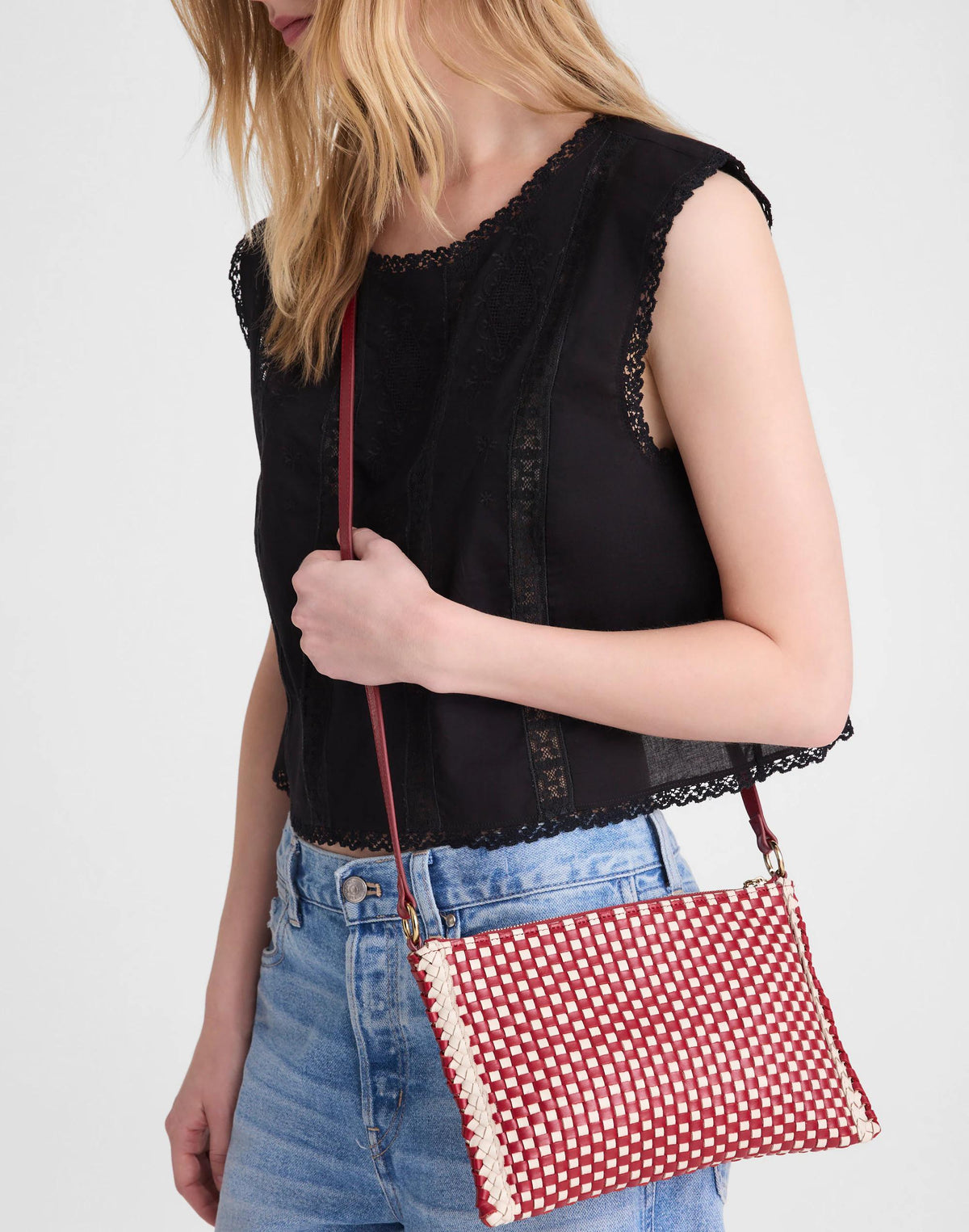 The Signature Woven Crossbody Pouch