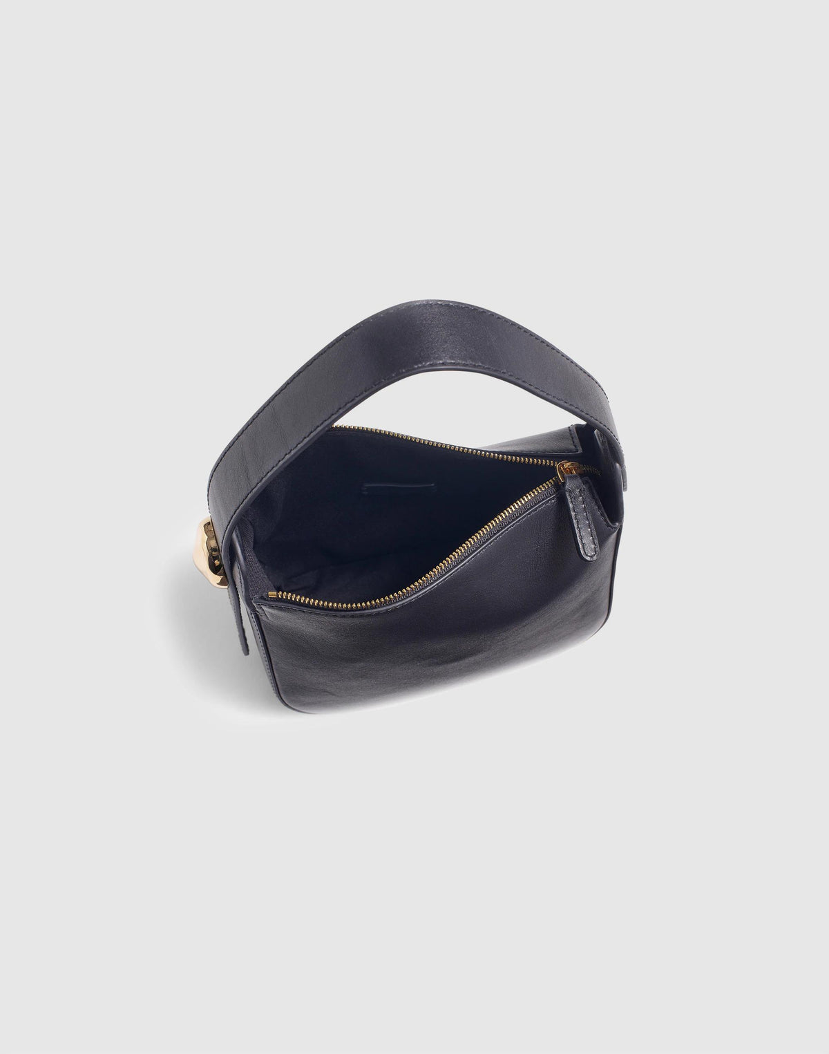 The Sculpted Metal Wristlet Bag