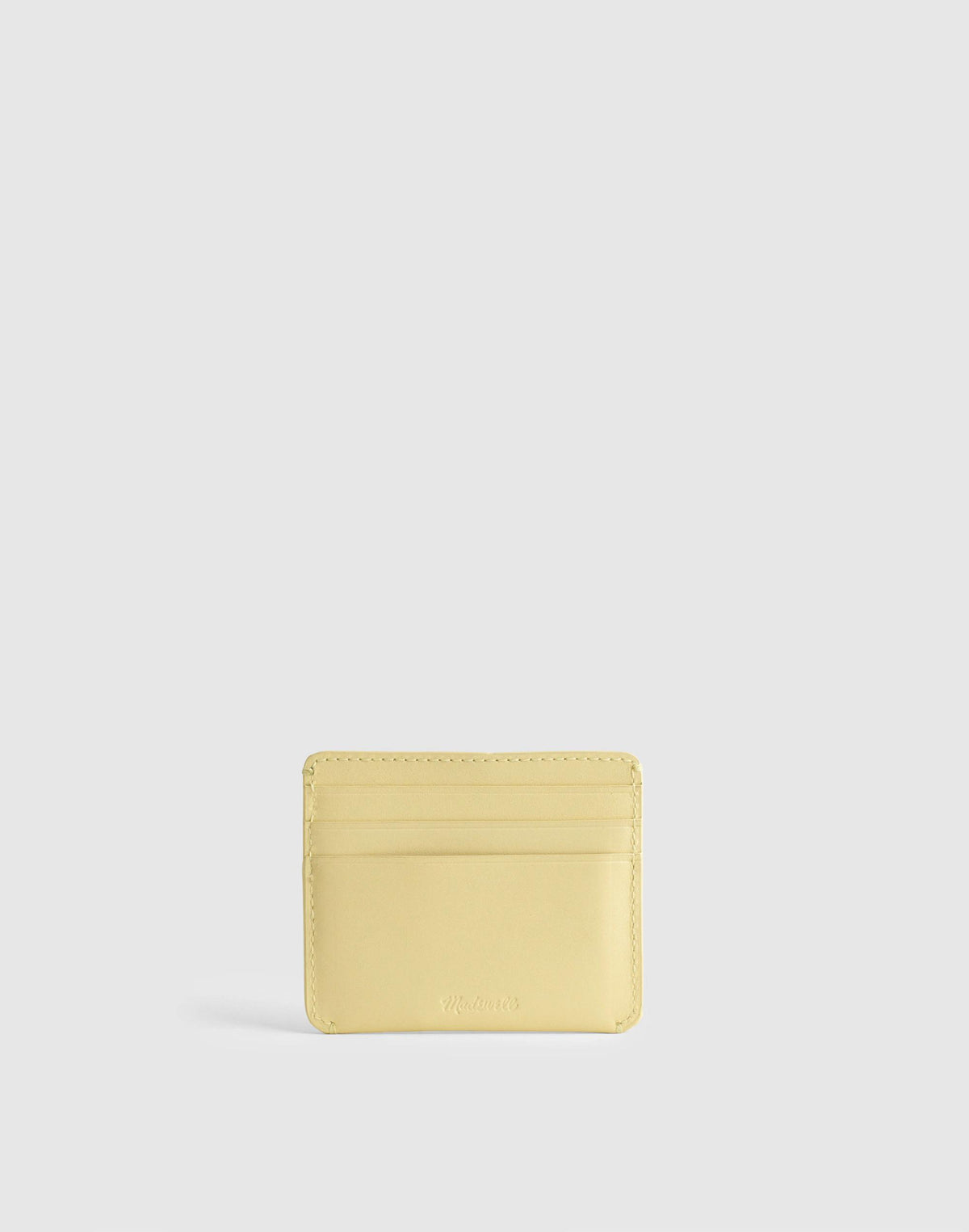 Curved Card Case in Leather