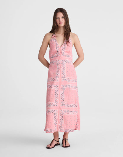 Madewell x Shopbop Smocked Halter Midi Dress