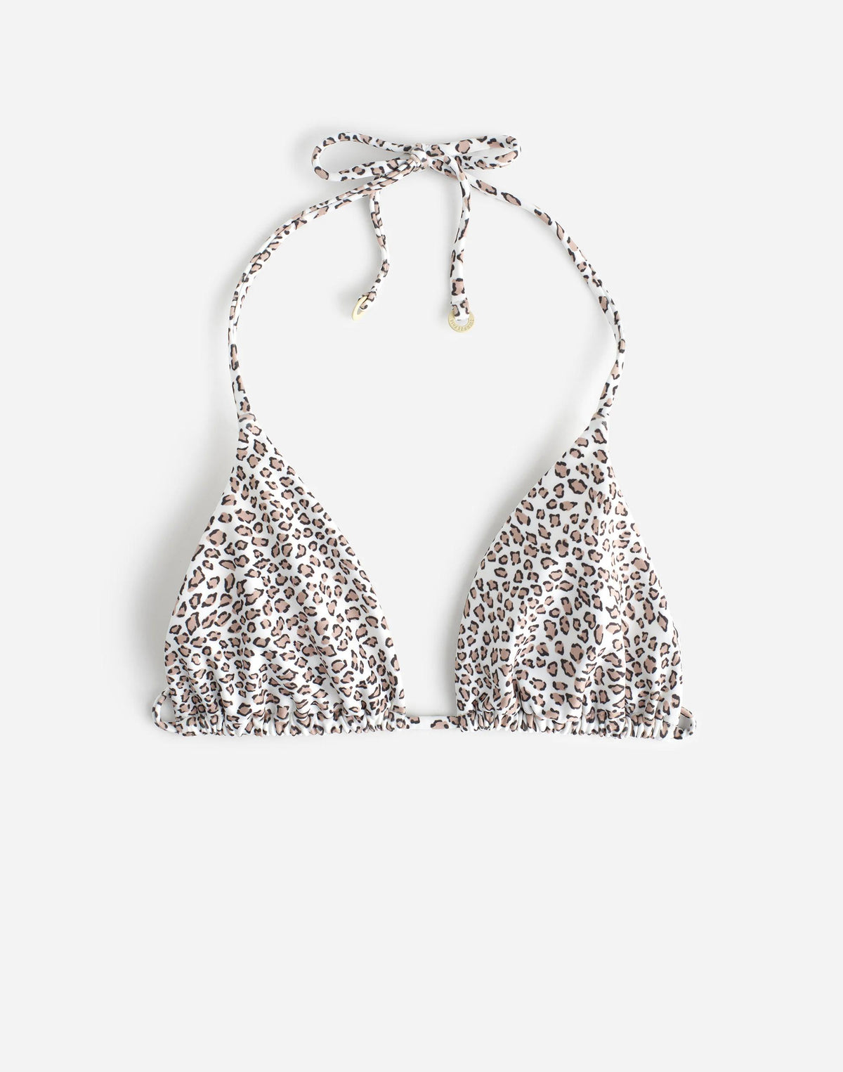 Zulu & Zephyr Micro Leopard Halter Bikini Top