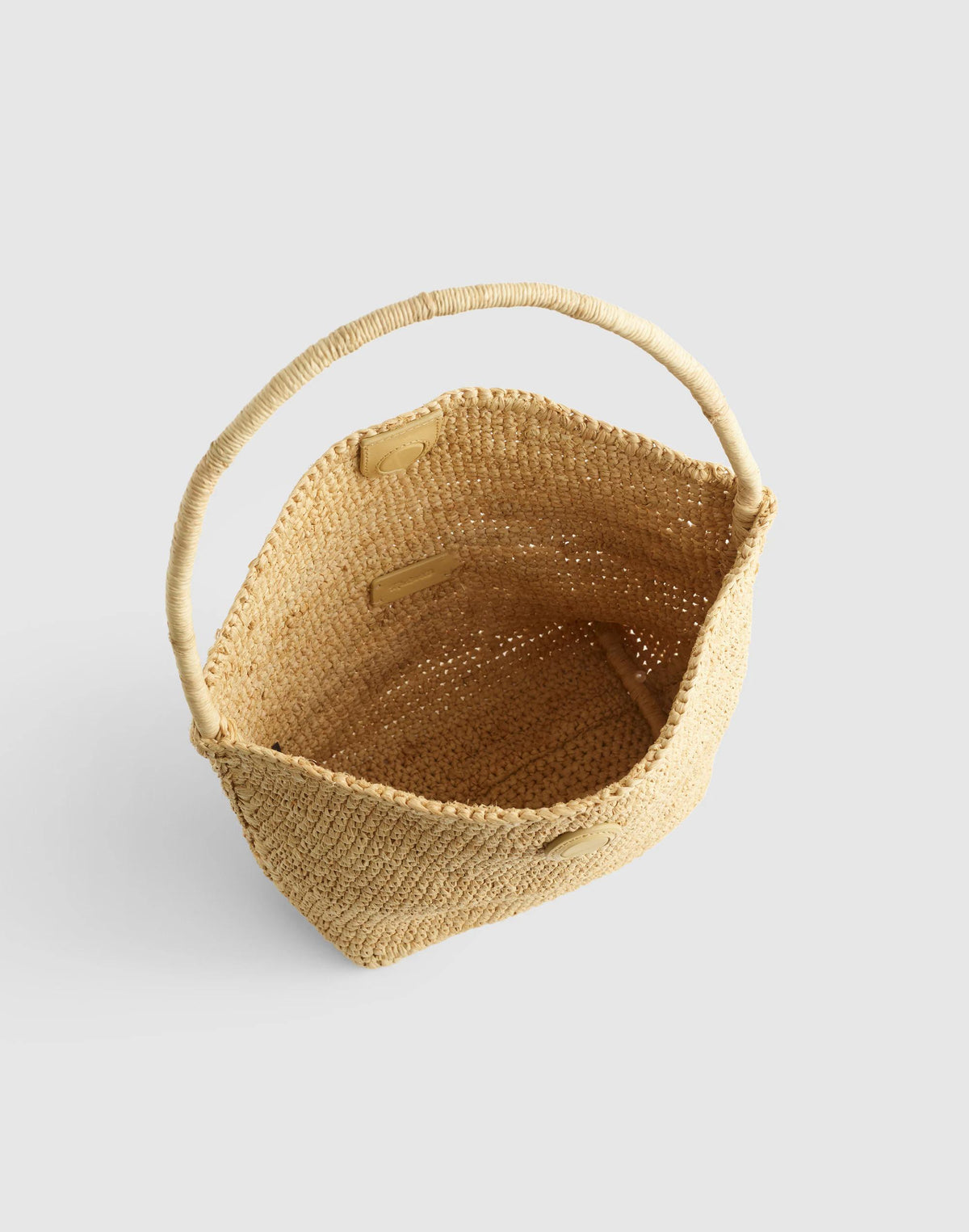 The Signature Woven Shoulder Bag in Raffia