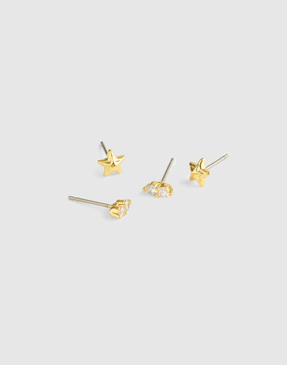 Star Stud Earring Set