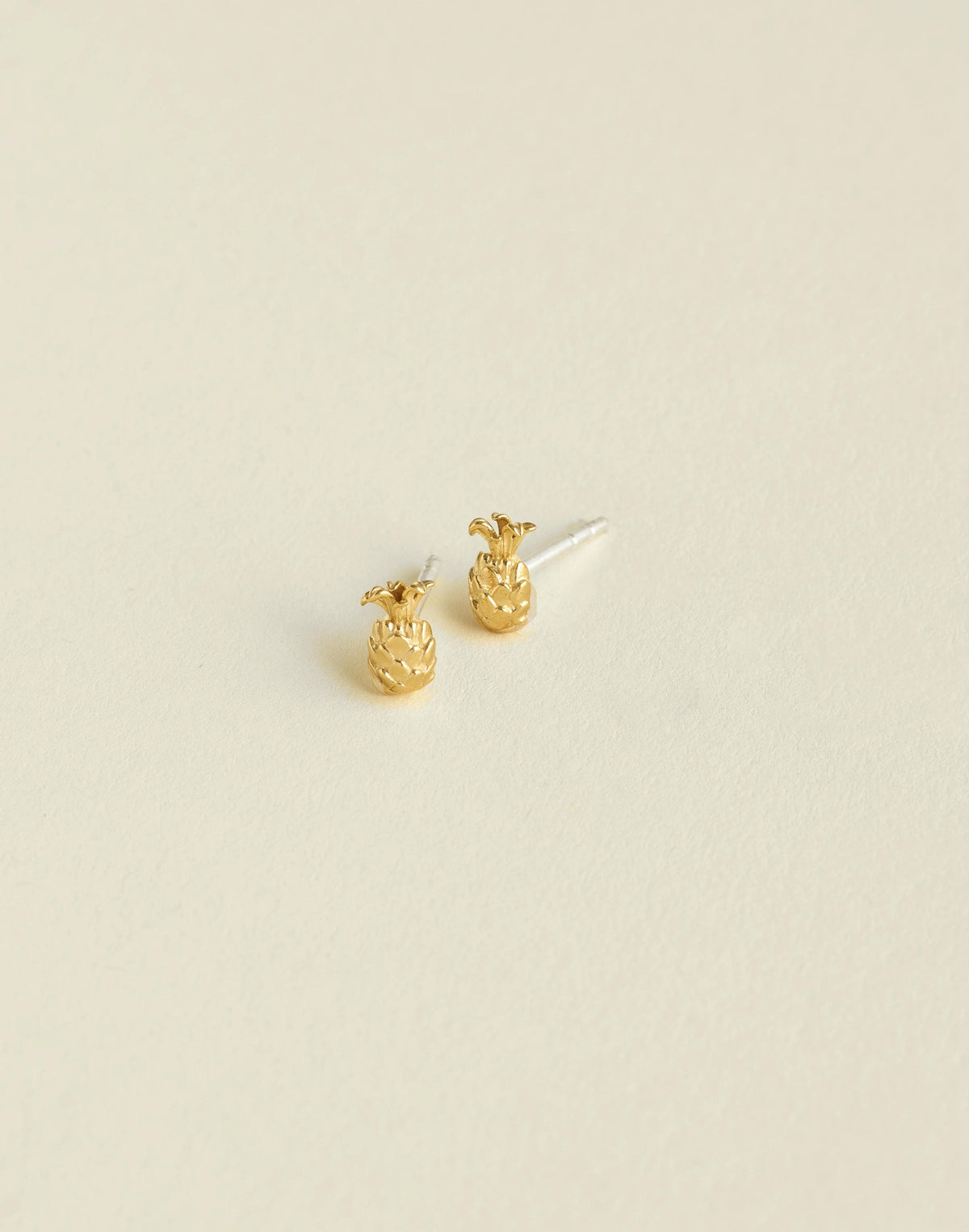 Demi-Fine Pineapple Stud Earrings