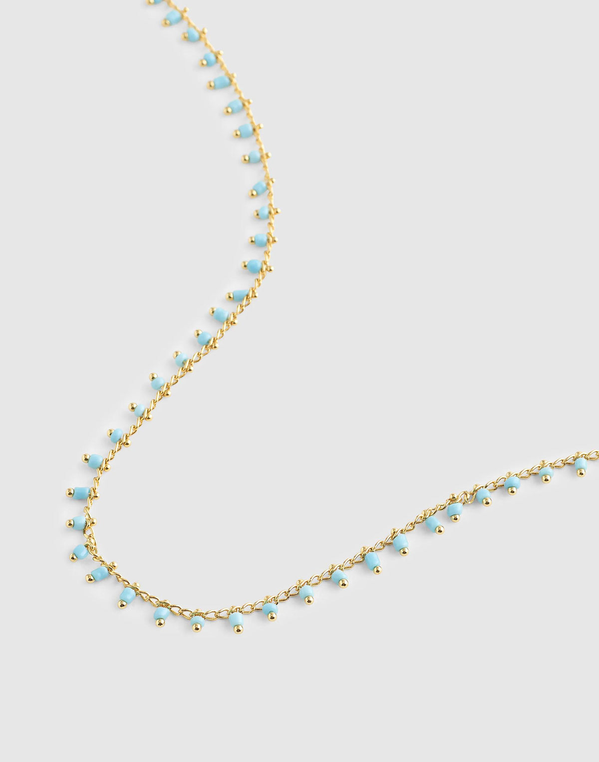 Enamel Chain Choker Necklace