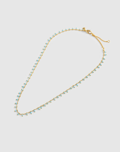 Enamel Chain Choker Necklace
