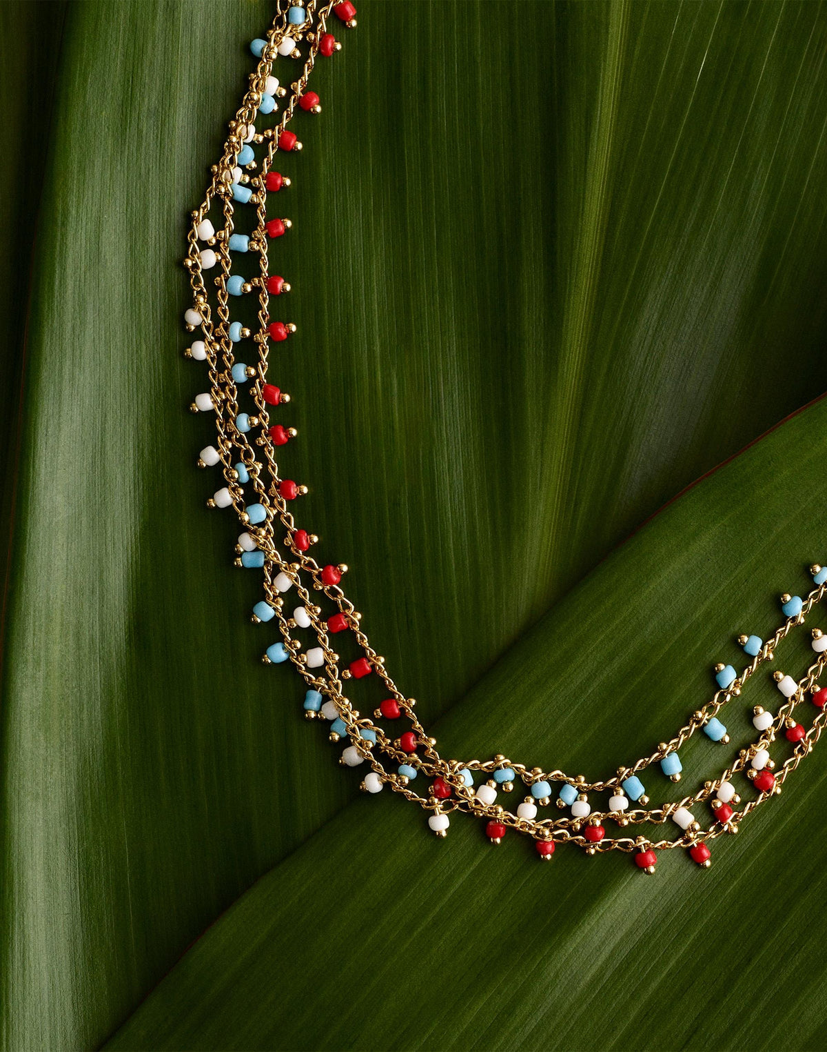 Enamel Chain Choker Necklace